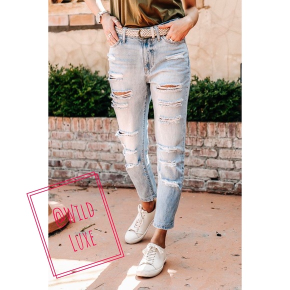 🔥2x HP!🌟CLEARANCE🌟 Ella High-Rise Boyfriend Jeans - Picture 2 of 8